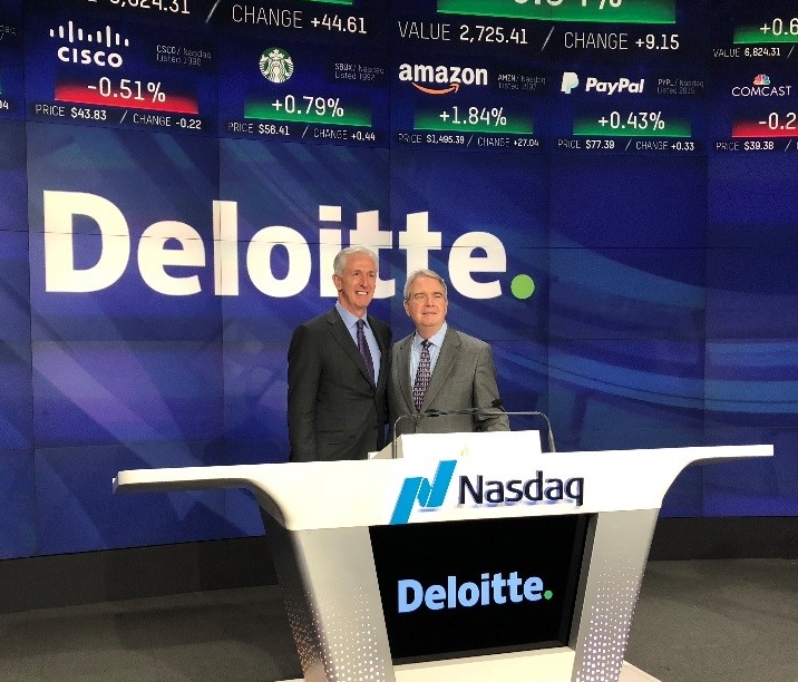 Резултат с изображение за nasdaq deloitte