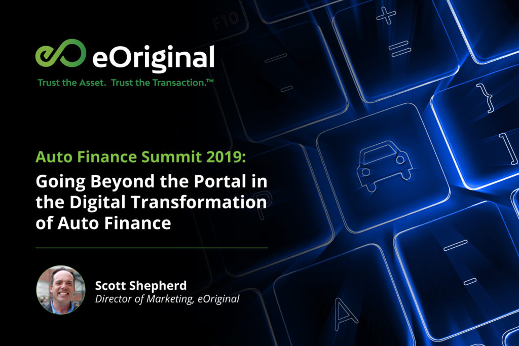 Auto Finance Summit 2019 Going Beyond the Portal in the
